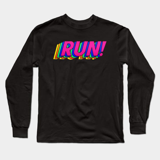 Running is Life! Long Sleeve T-Shirt by Chris Nixt